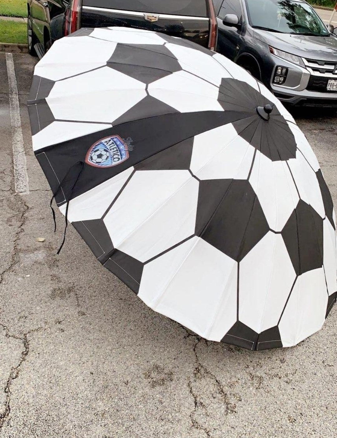 Soccer Ball 8’ Pipeliners Cloud Umbrella