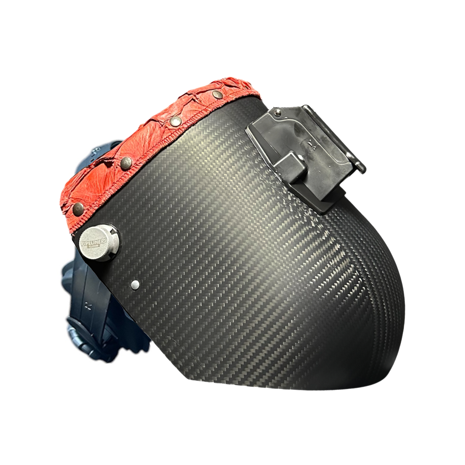 Pirarucu/Fish Chopped Top Leather Carbon Fiber Welding Hood