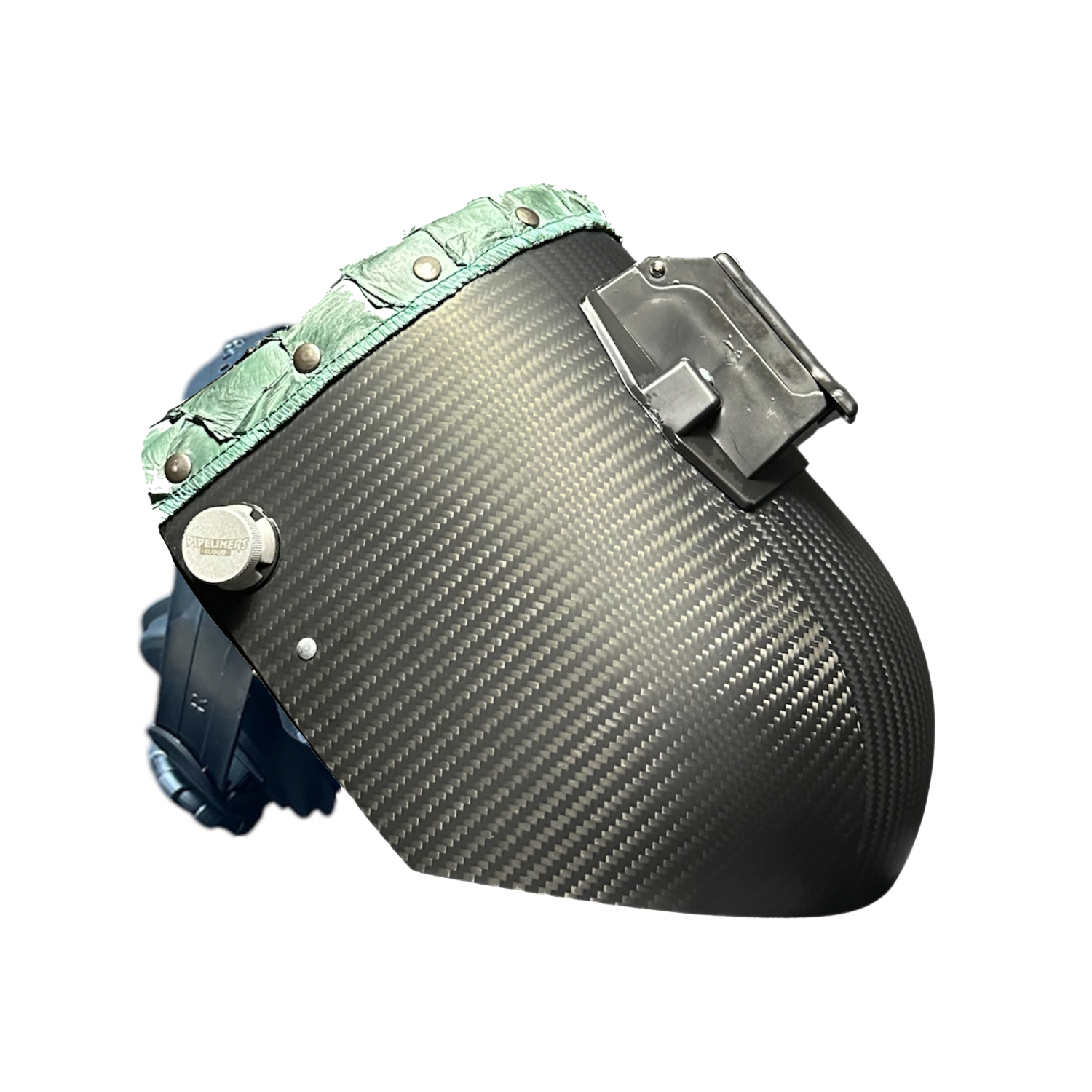 Pirarucu/Fish Chopped Top Leather Carbon Fiber Welding Hood