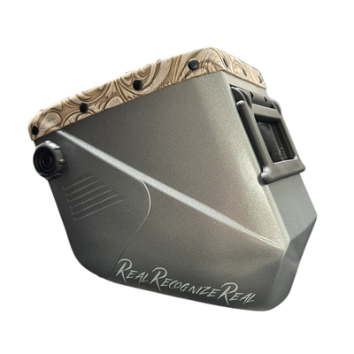 Swanga Banga Square Futura Welding Hoods-Prairie Smoke