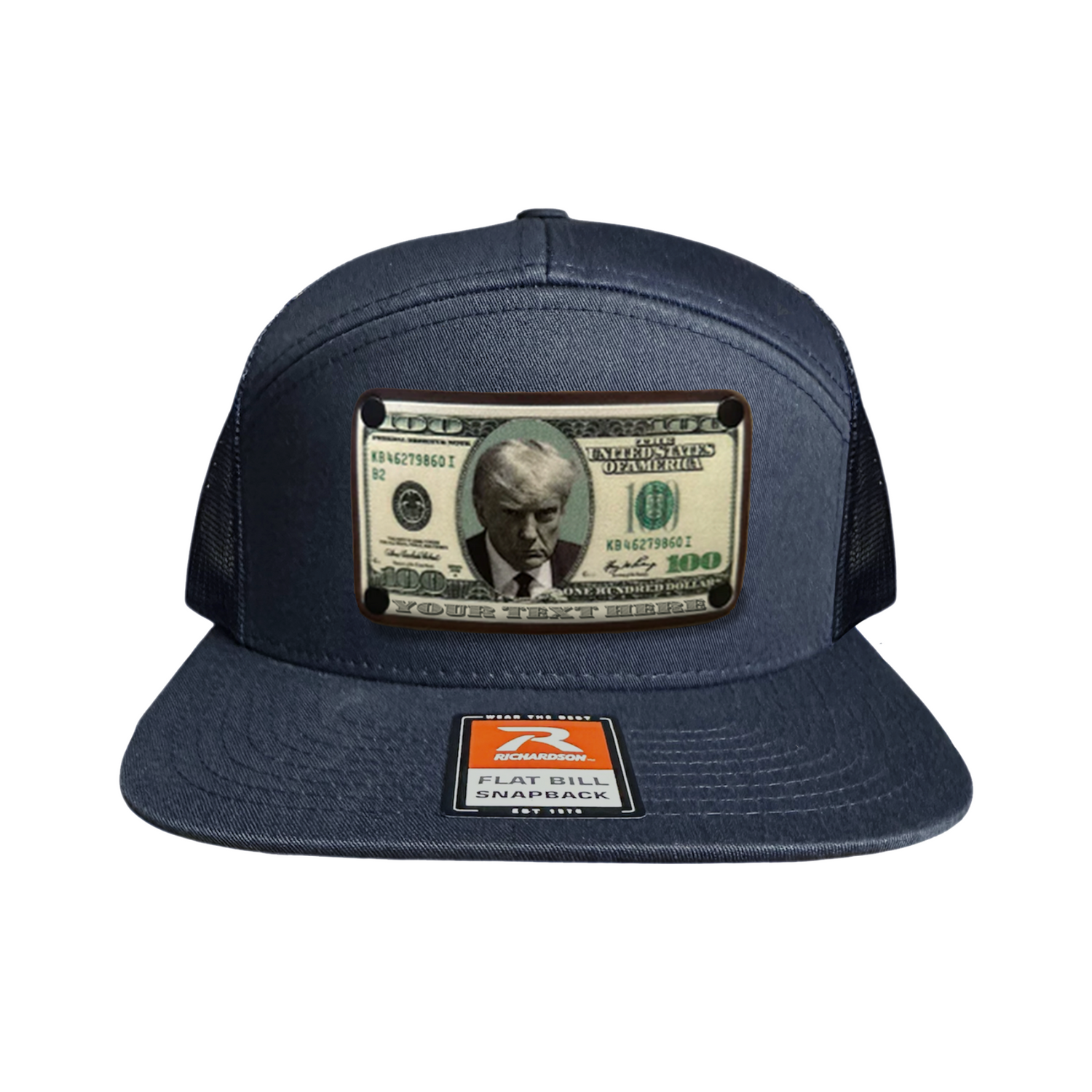 Customizable $100 Trump Leather Patch