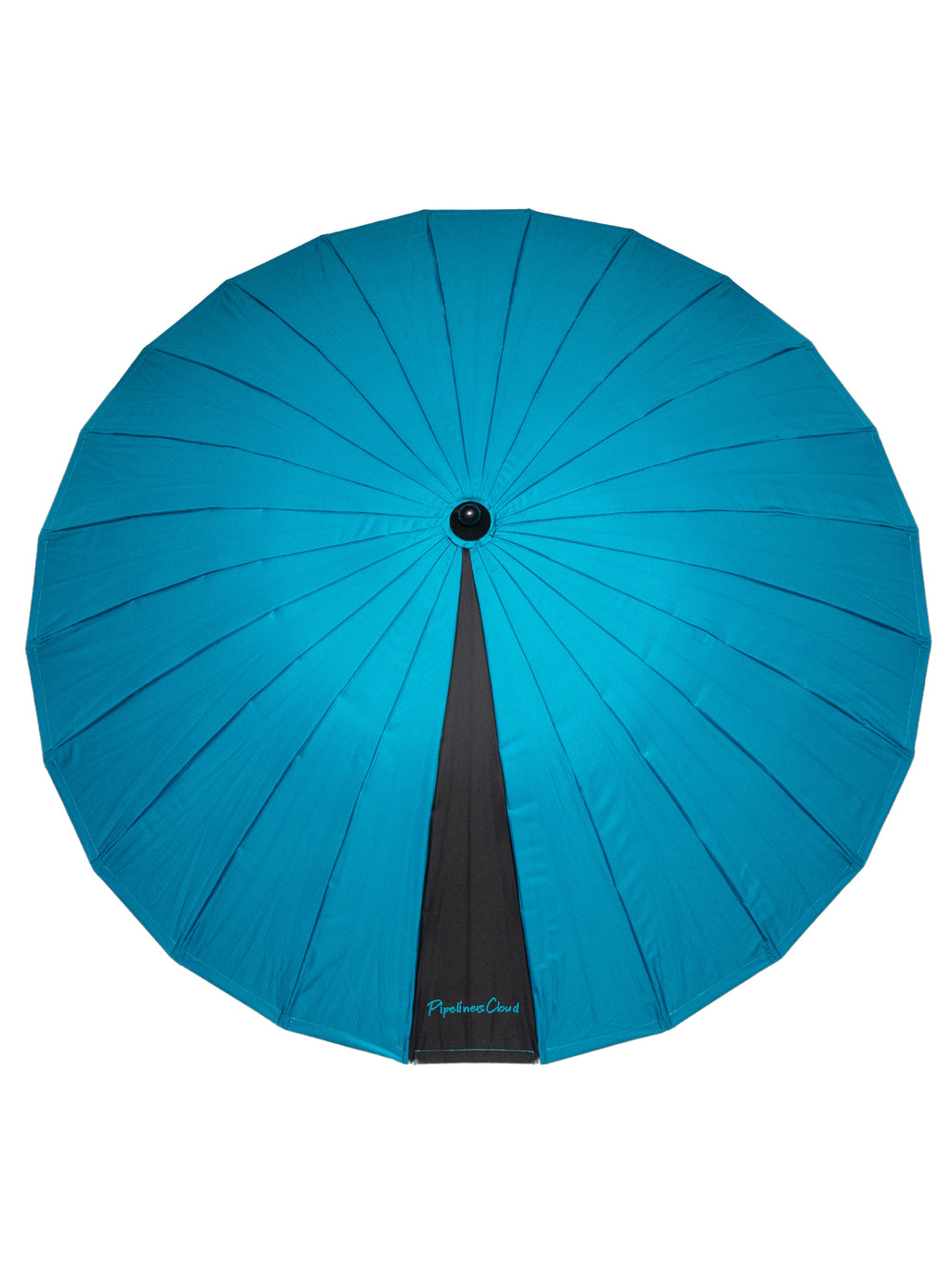 8' Teal Pipeliners Cloud Umbrella and Slam Pole Holder