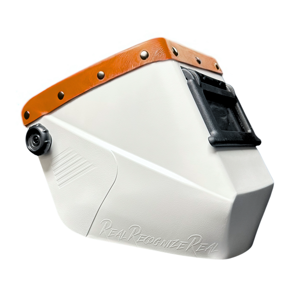 Swanga Banga Square Futura Welding Hoods - Creamsicle