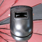 Black Leather Carbon Fiber Welding Hood