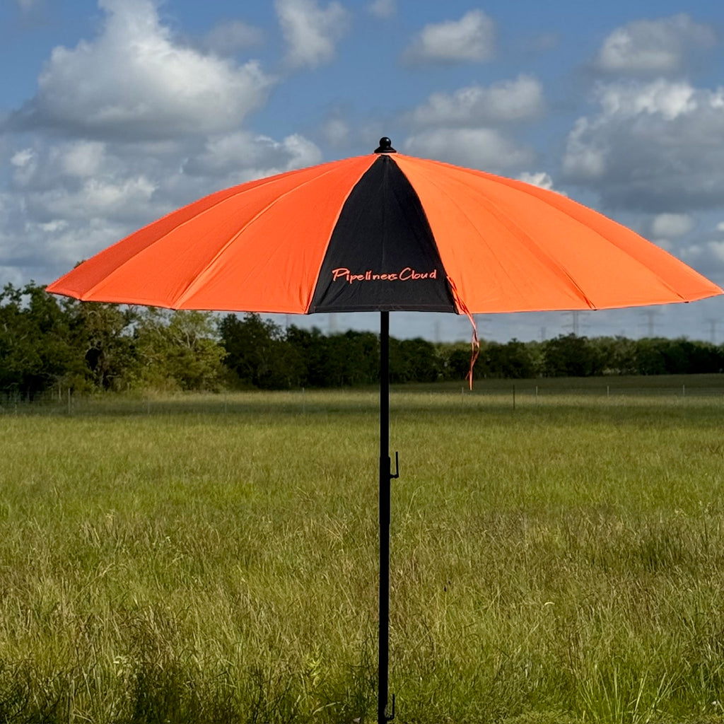 10' Orange Pipeliners Cloud Umbrella