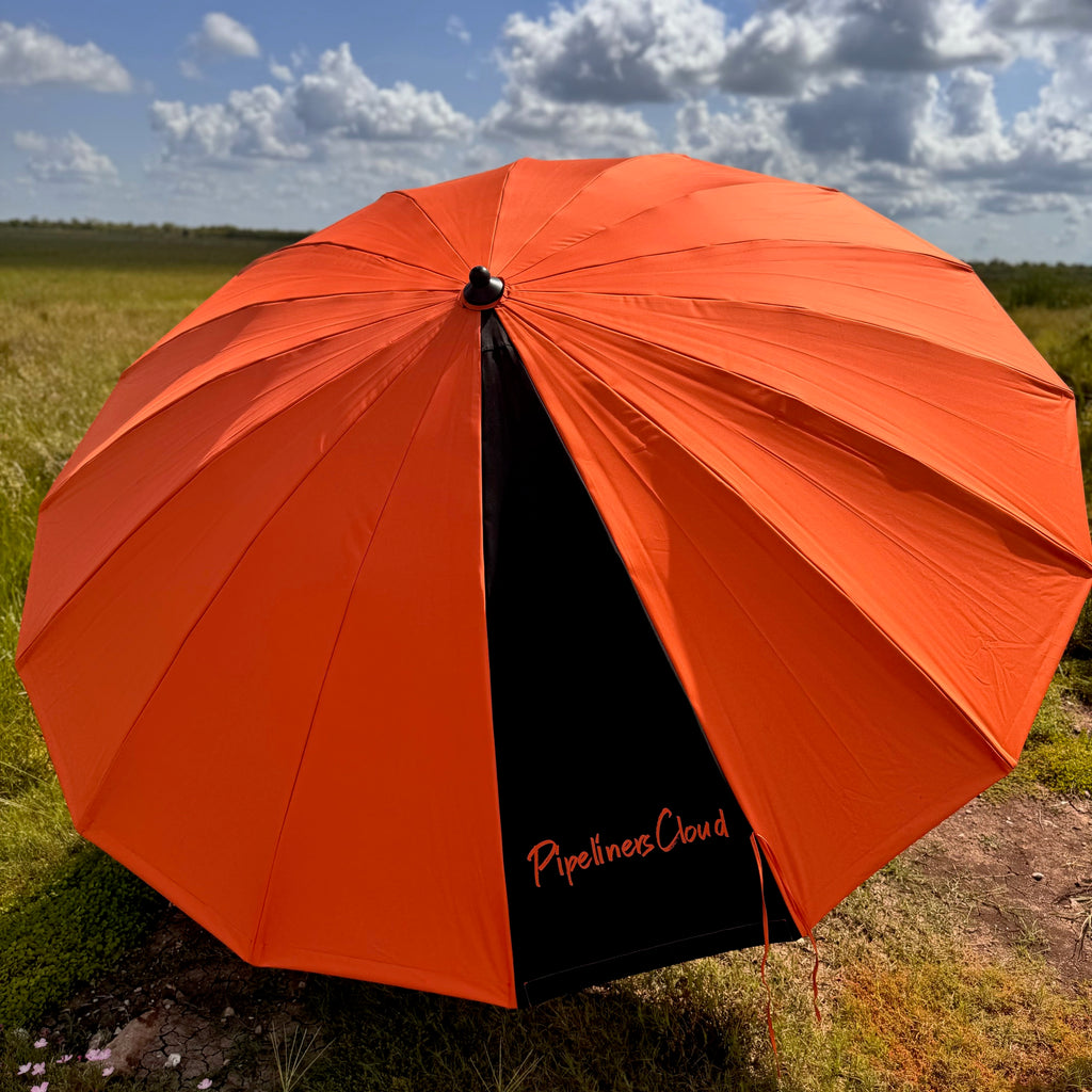 10' Orange Pipeliners Cloud Umbrella