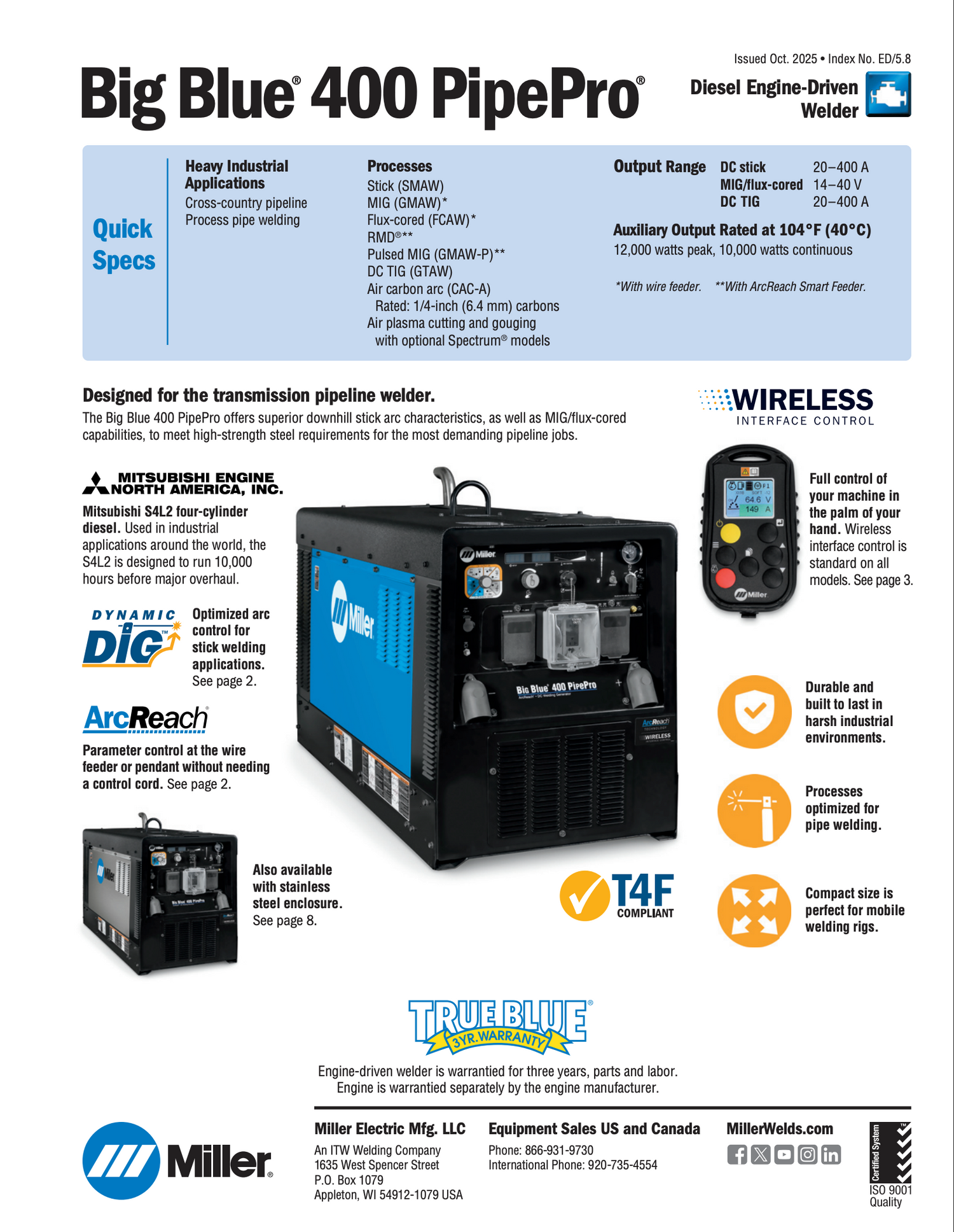 Miller Pipe Pro Welding Machine Ultimate Bundle Valued at 37k