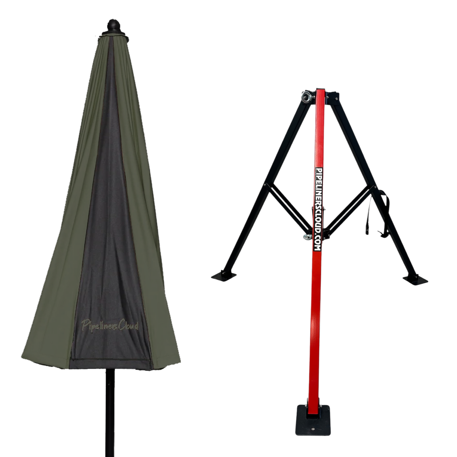 8' Umbrella & Tri-Pod Stand Set