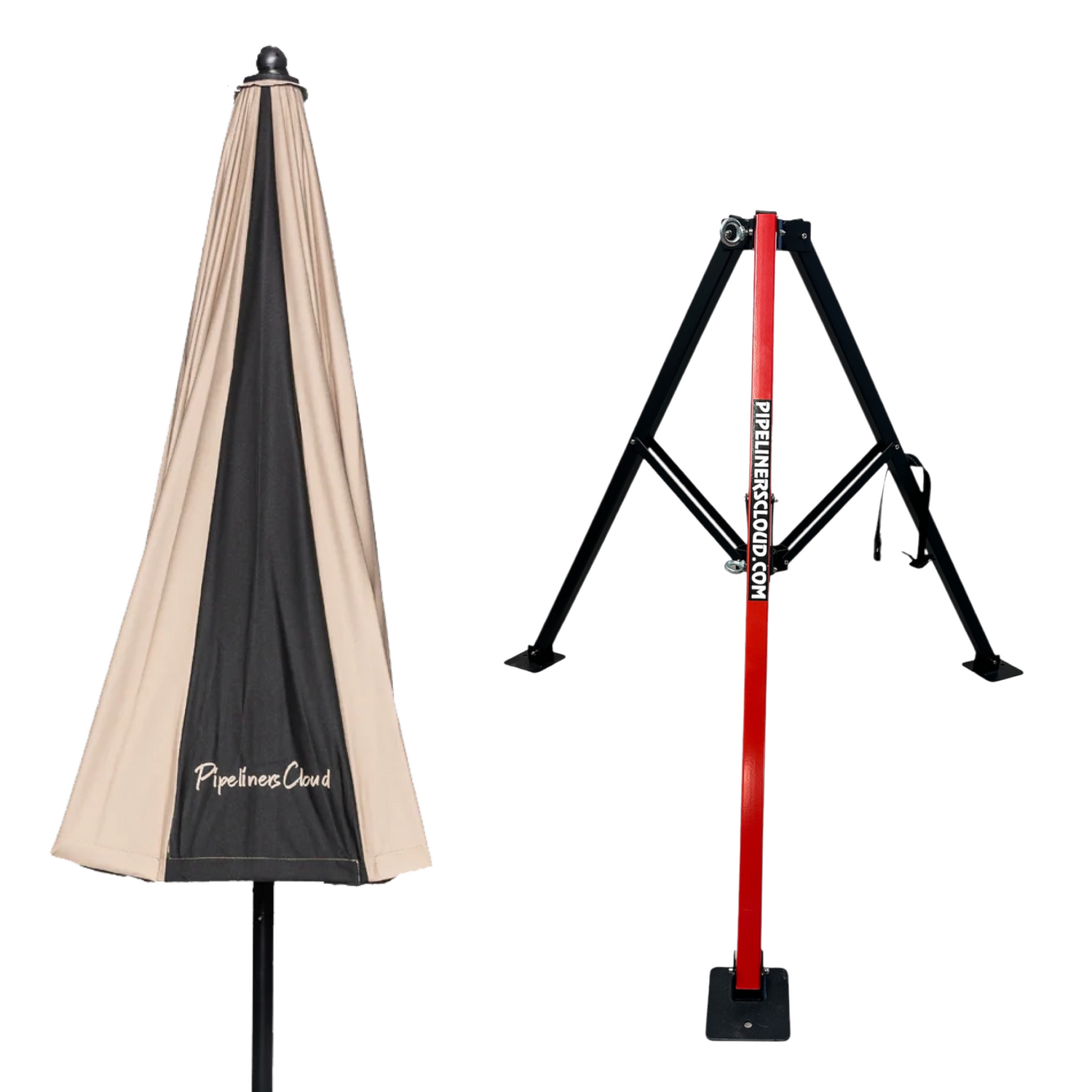 8' Umbrella & Tri-Pod Stand Set