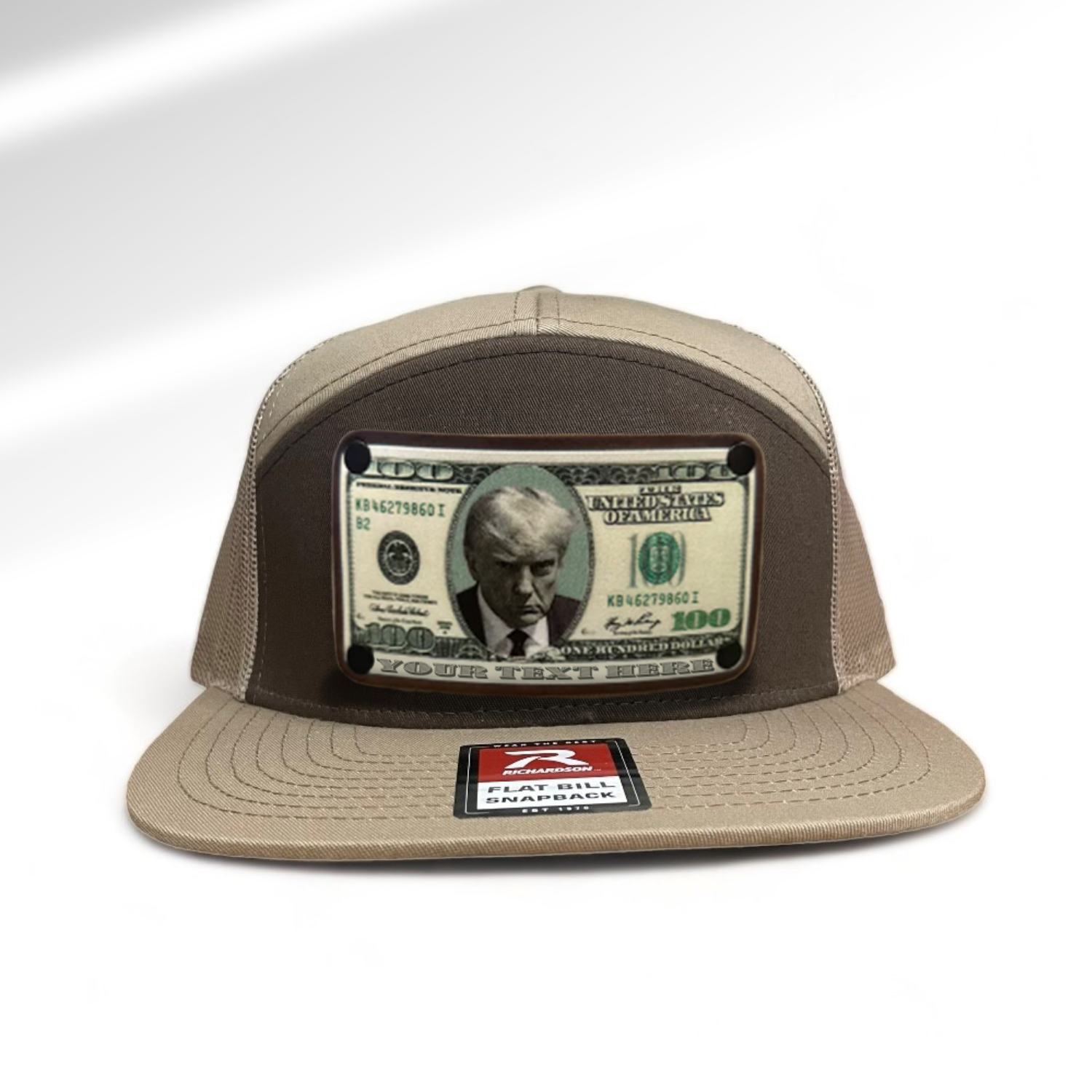 Customizable $100 Trump Leather Patch