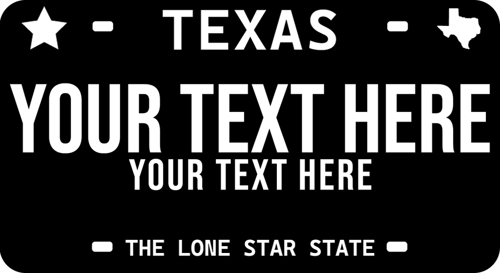 Texas Blue License Plate Hats