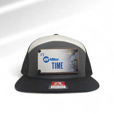 It's Miller Time | Grey & White - Baseball Cap