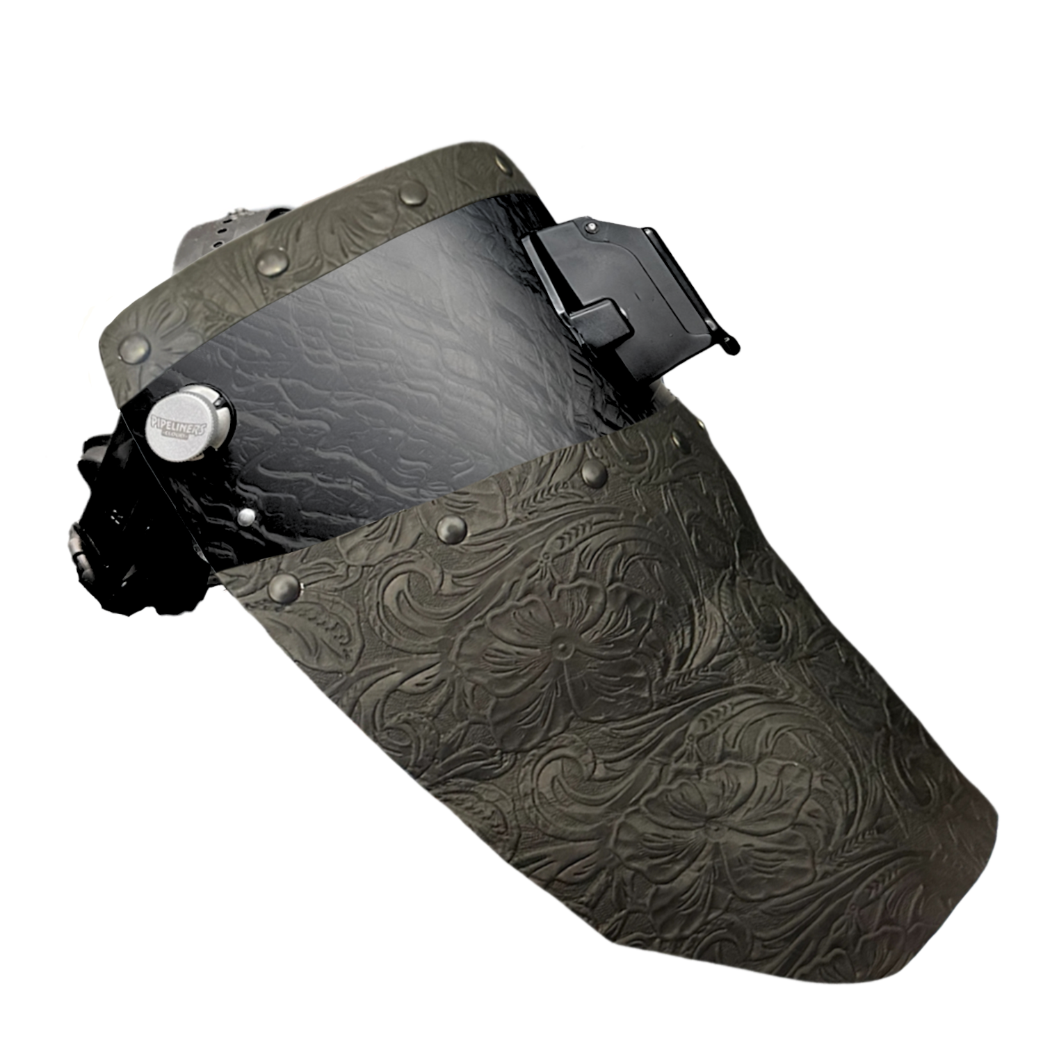 Corn Silk Carbon Fiber Chopped Top & Bottom Leather Welding Hood