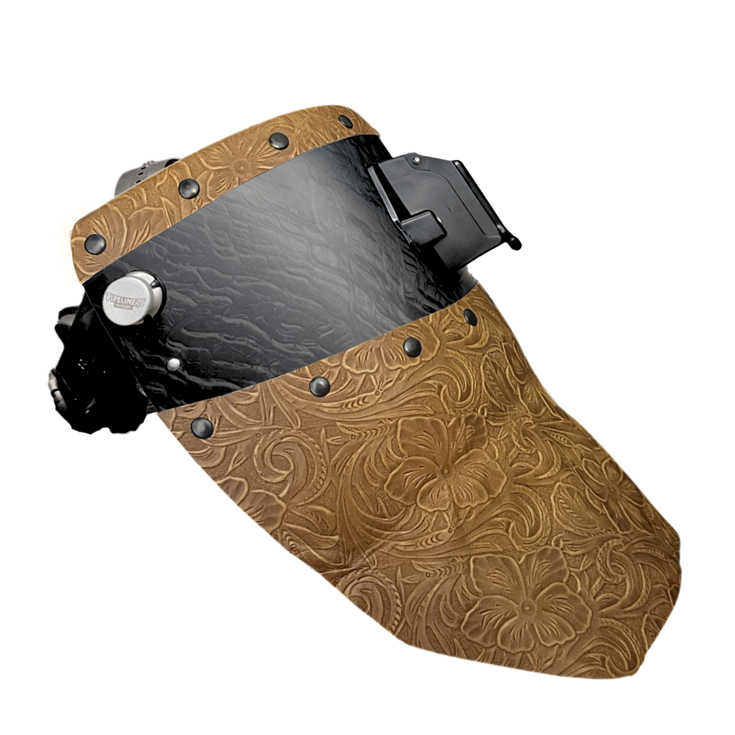 Corn Silk Carbon Fiber Chopped Top & Bottom Leather Welding Hood