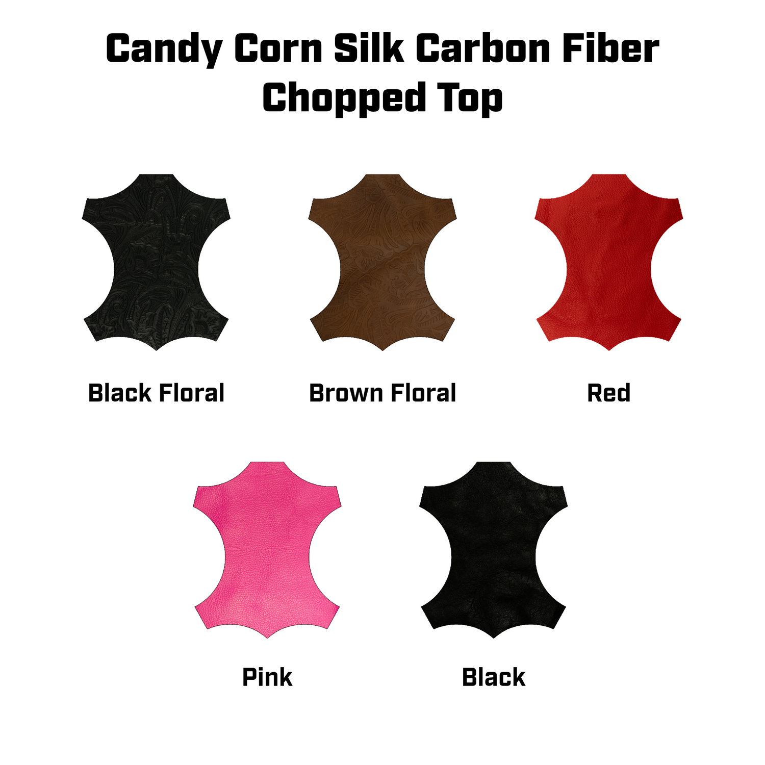 Candy Corn Silk Carbon Fiber Chopped Top Leather Welding Hood