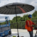 8' Flame Resistant Pipeliners Cloud Umbrella