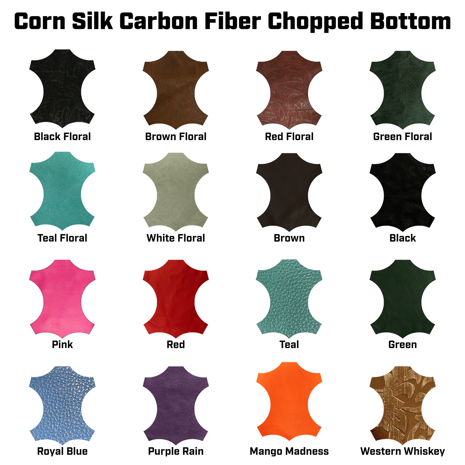 Corn Silk Carbon Fiber Chopped Bottom Leather Welding Hood