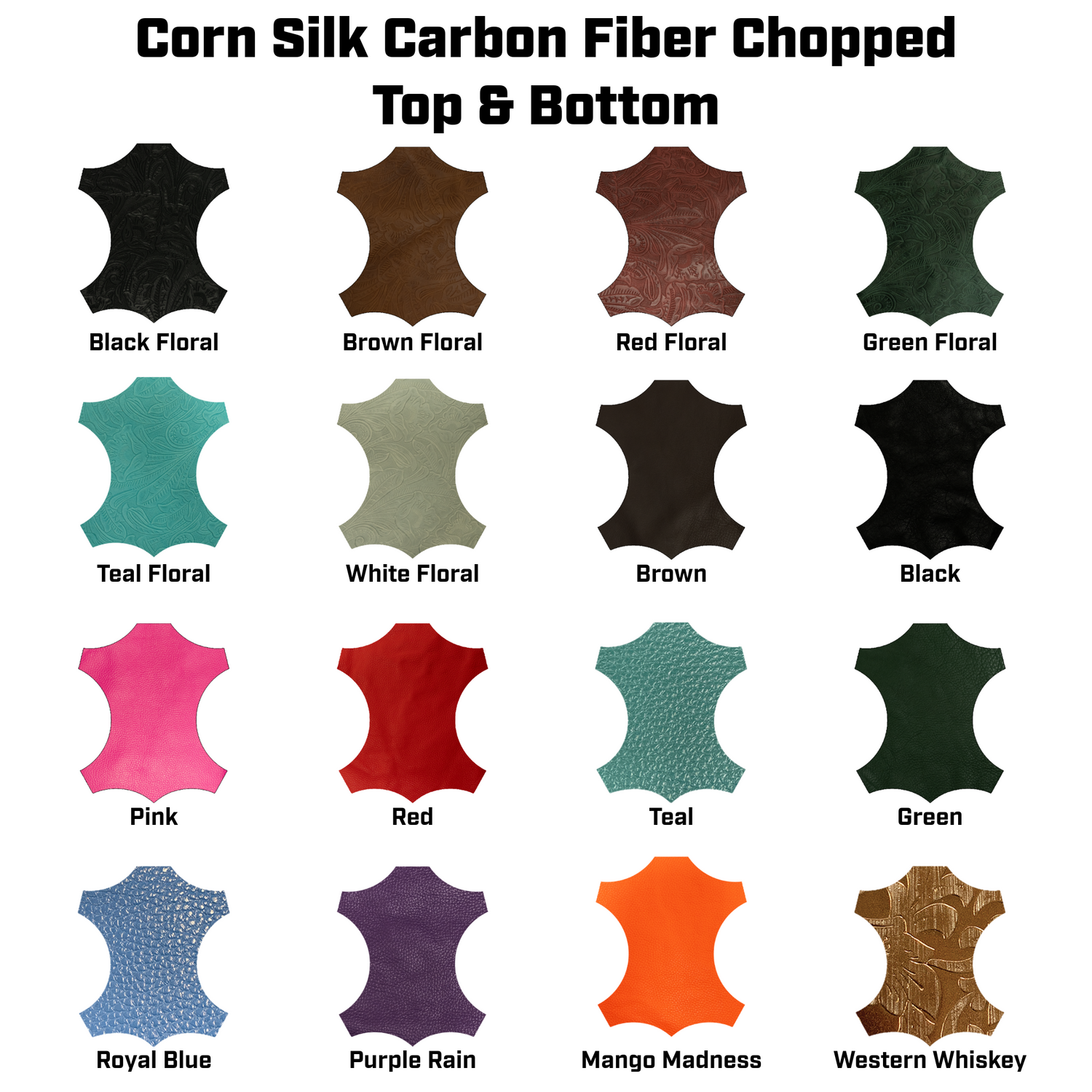Corn Silk Carbon Fiber Chopped Top & Bottom Leather Welding Hood