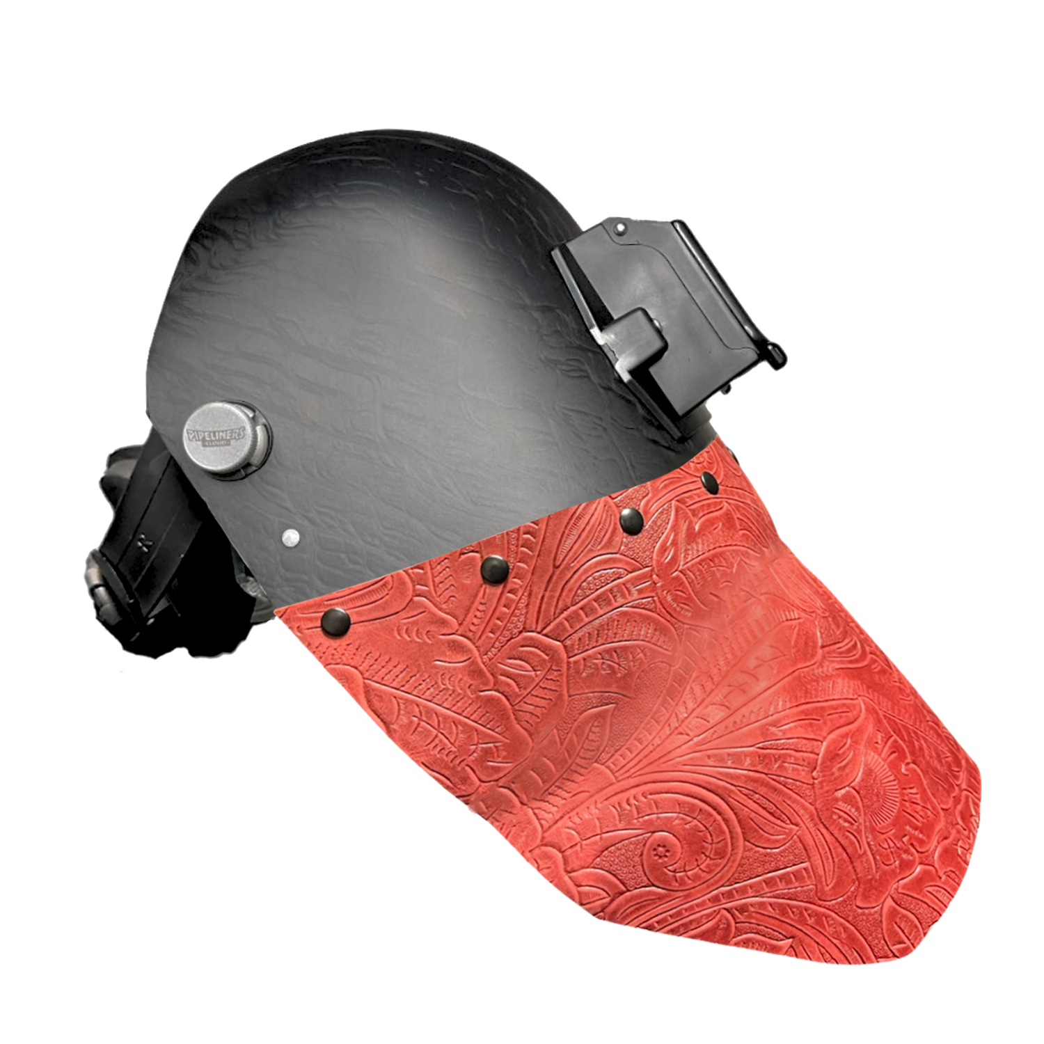 Corn Silk Carbon Fiber Chopped Bottom Leather Welding Hood
