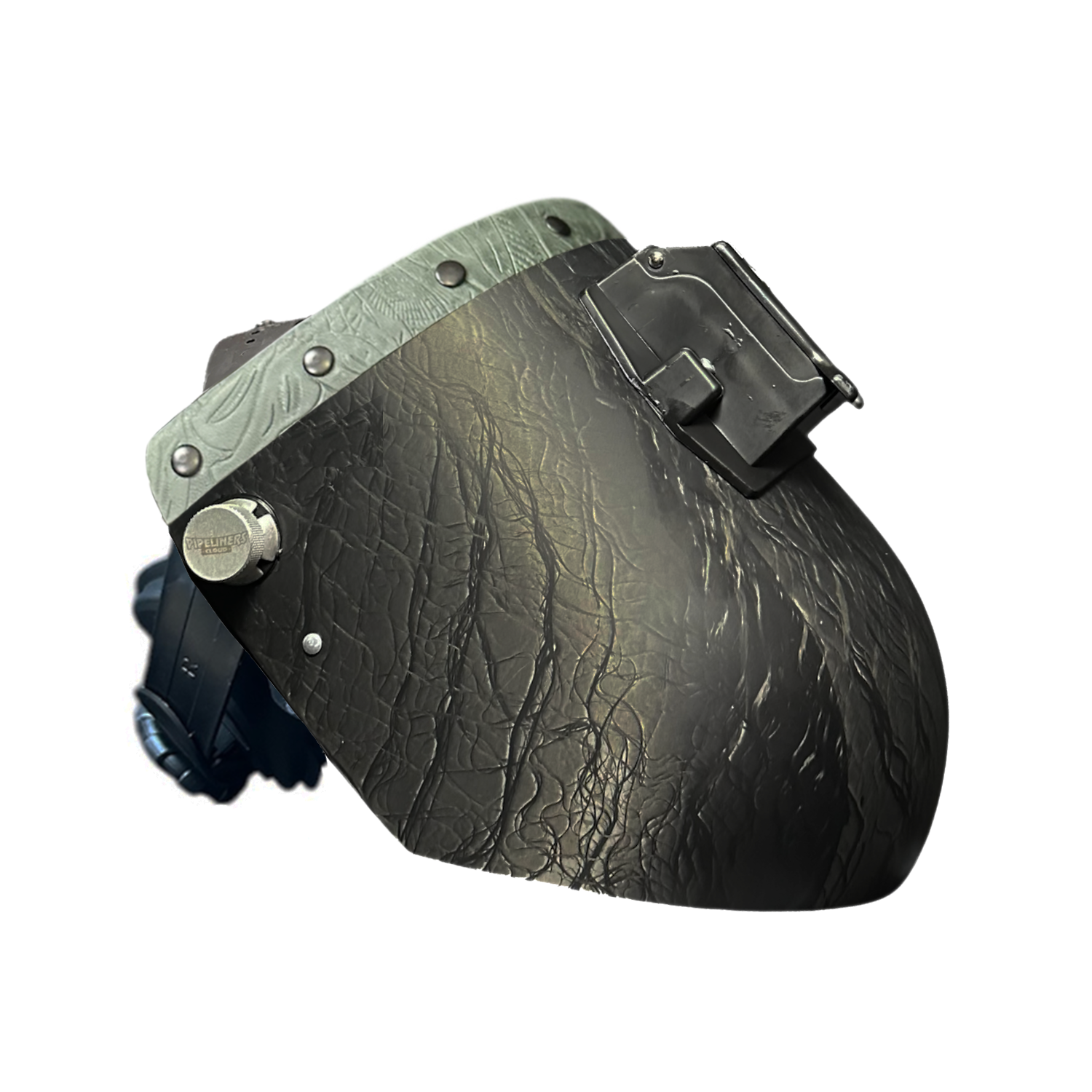 Corn Silk Carbon Fiber Chopped Top Leather Welding Hood