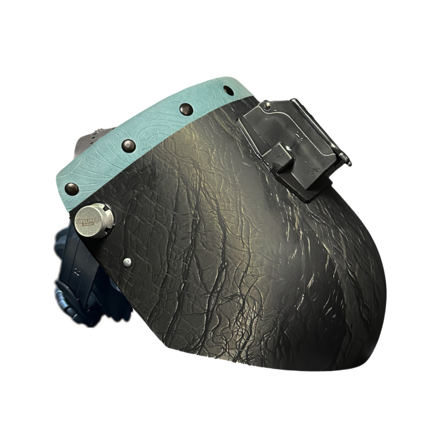 Corn Silk Carbon Fiber Chopped Top Leather Welding Hood