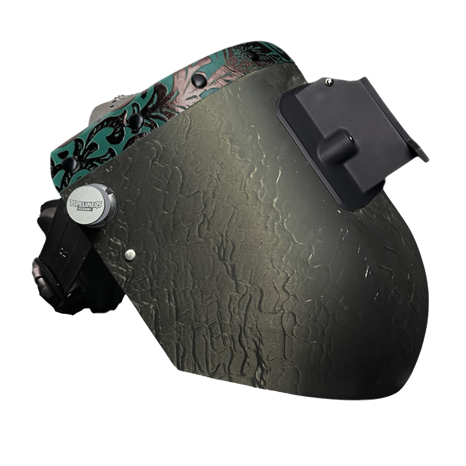 Corn Silk Carbon Fiber Chopped Top Leather Welding Hood