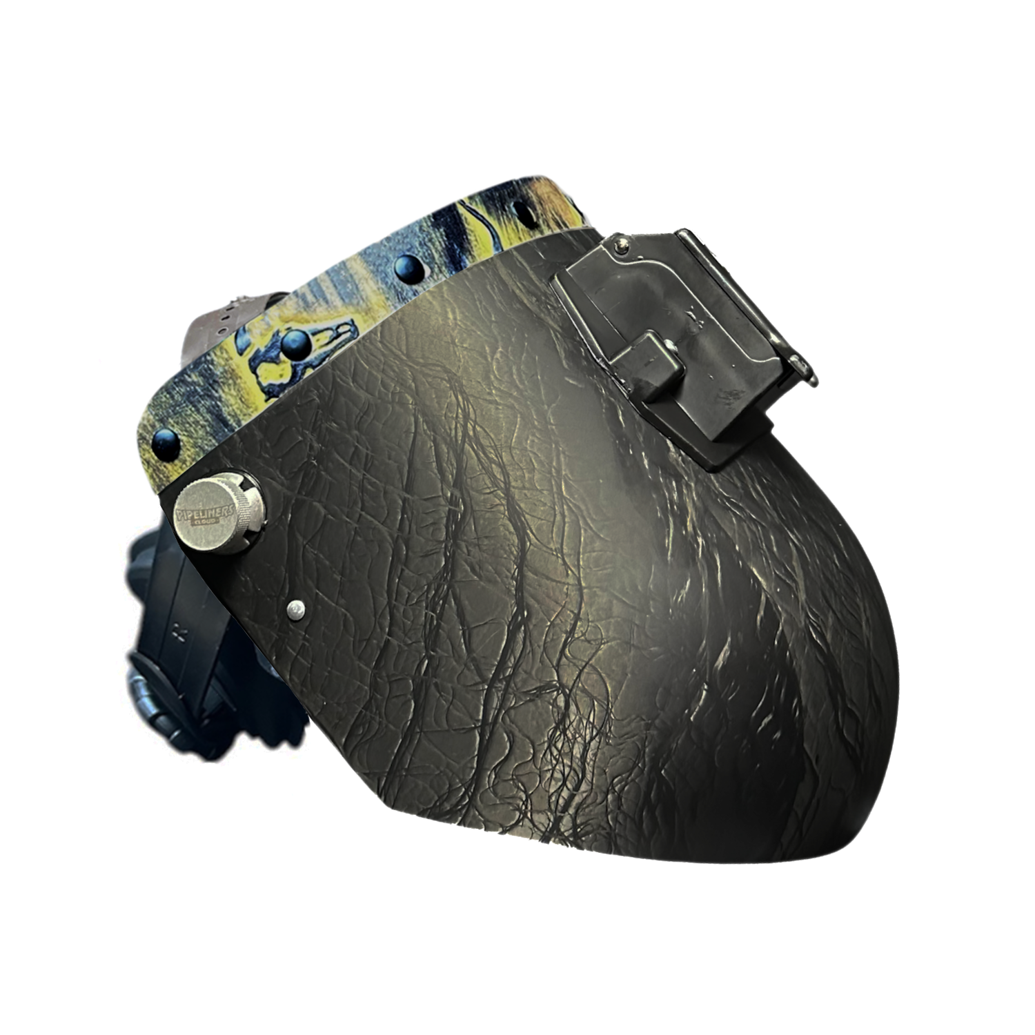Corn Silk Carbon Fiber Chopped Top Leather Welding Hood