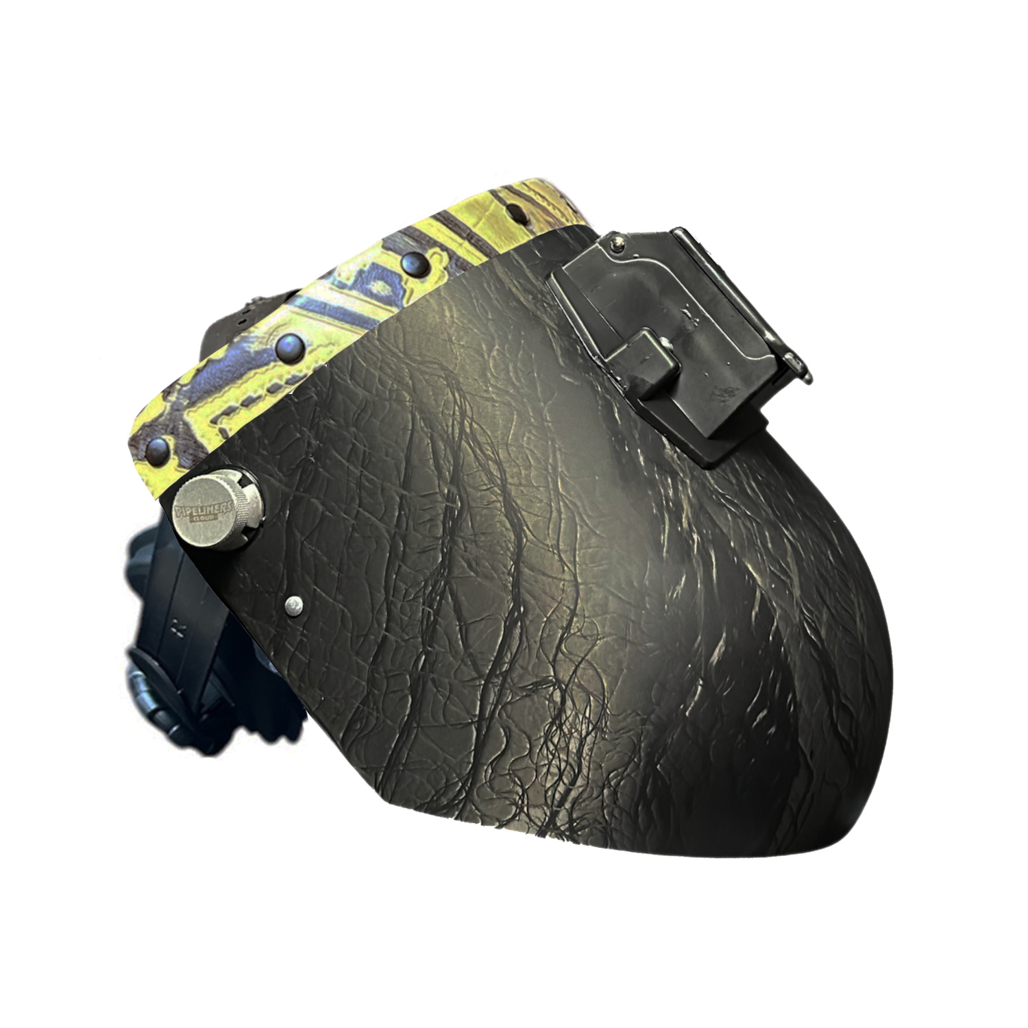 Corn Silk Carbon Fiber Chopped Top Leather Welding Hood