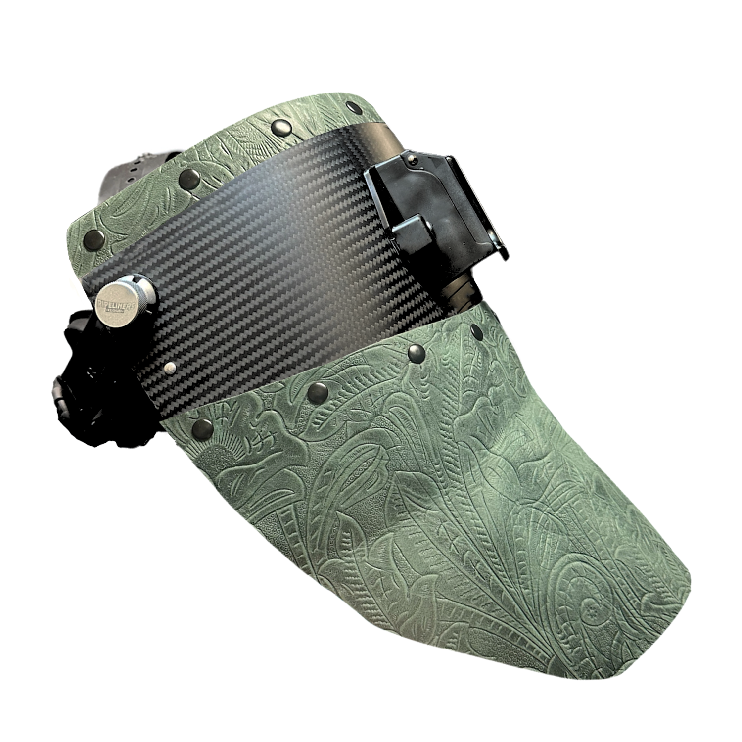 Chopped Top & Bottom Carbon Fiber Welding Hood