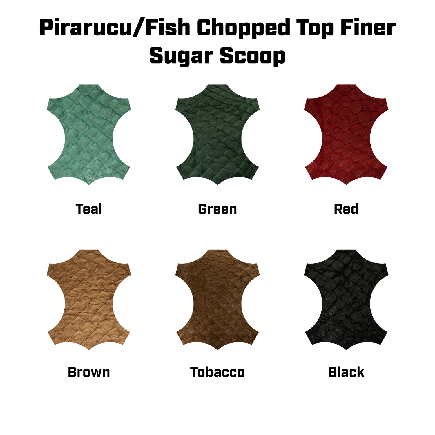 Pirarucu/Fish Chopped Top Leather Finer Sugar Scoop Welding Hood