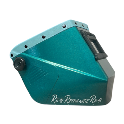 Swanga Banga  Square Futura Welding Hoods - Blue Ocean