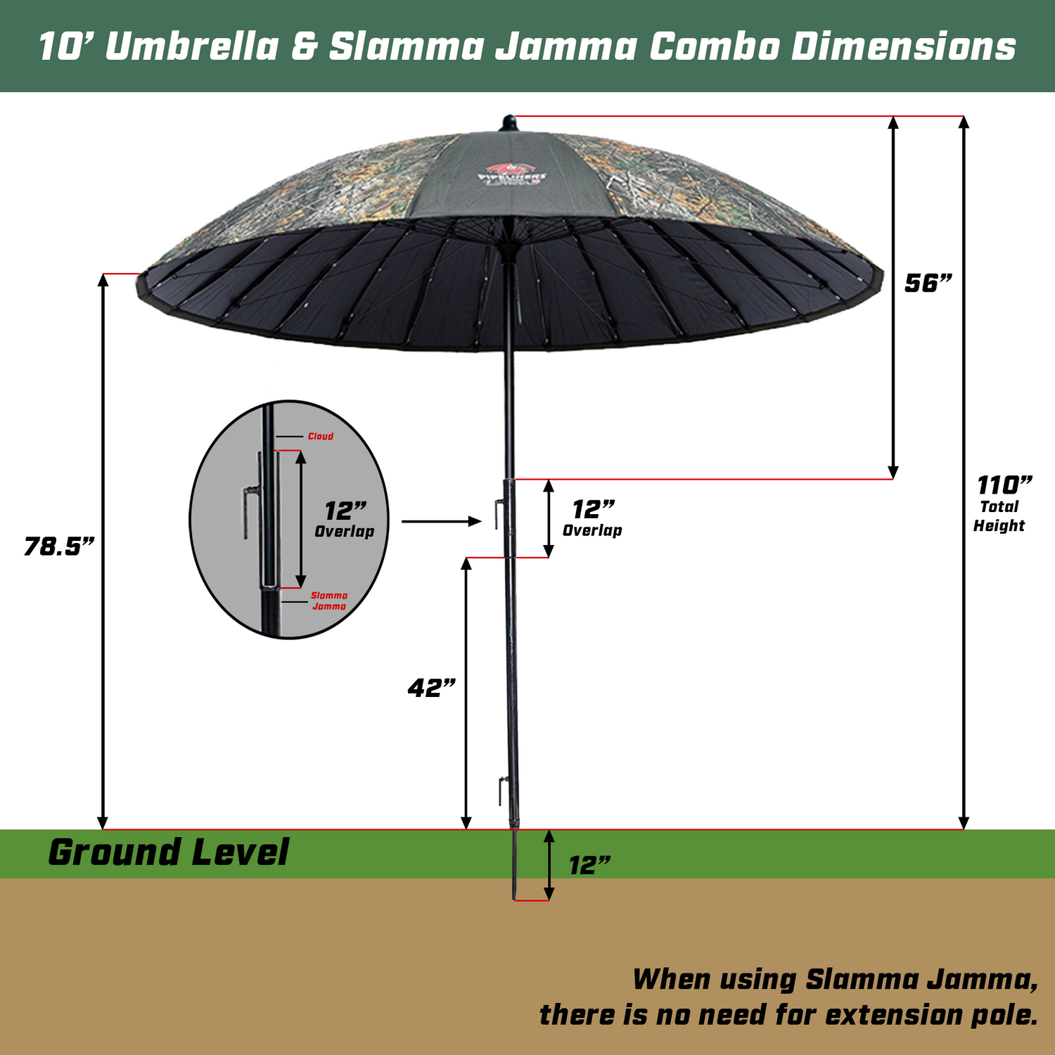 10' Umbrella & Slamma Jamma Duo