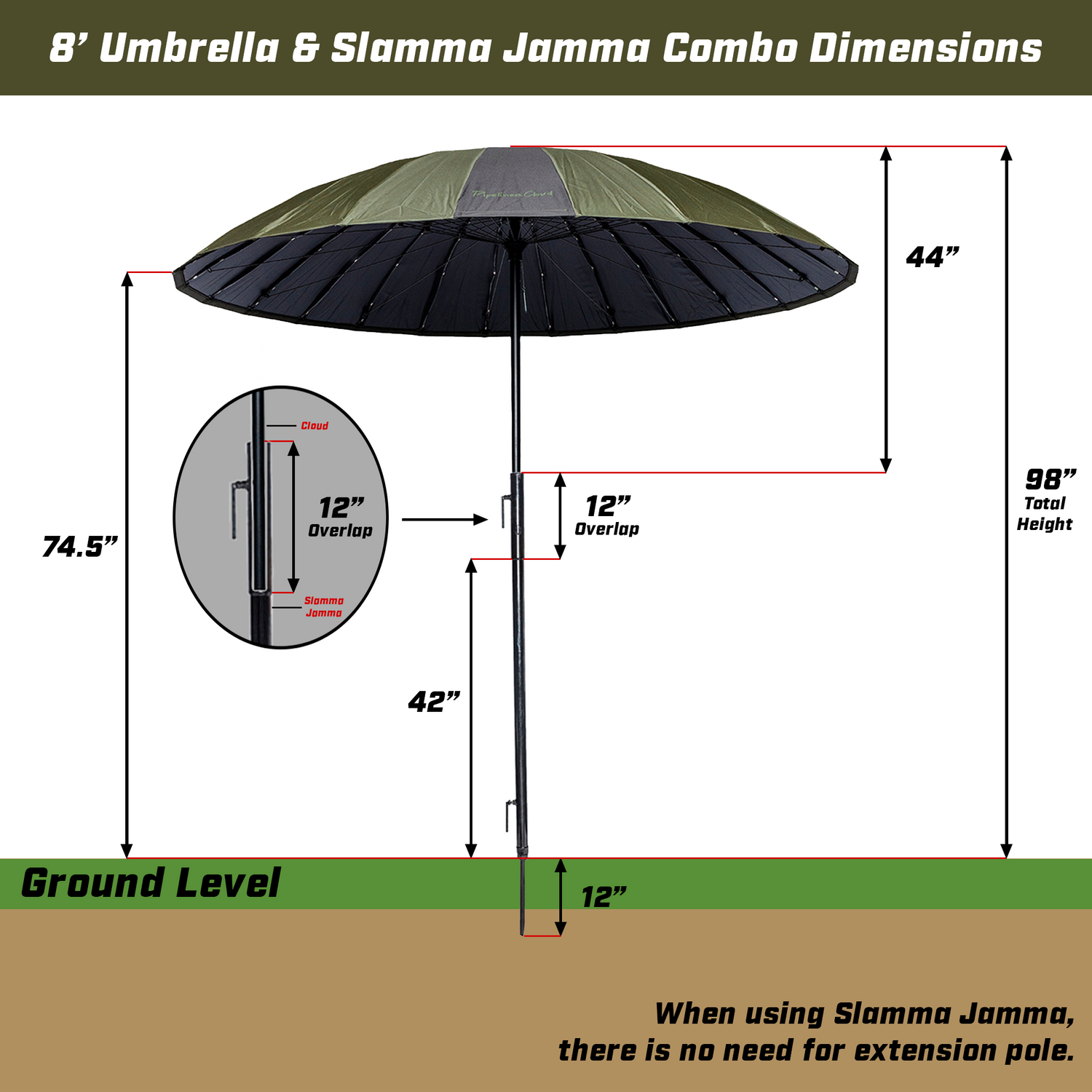 8' Umbrella & Slamma Jamma Duo