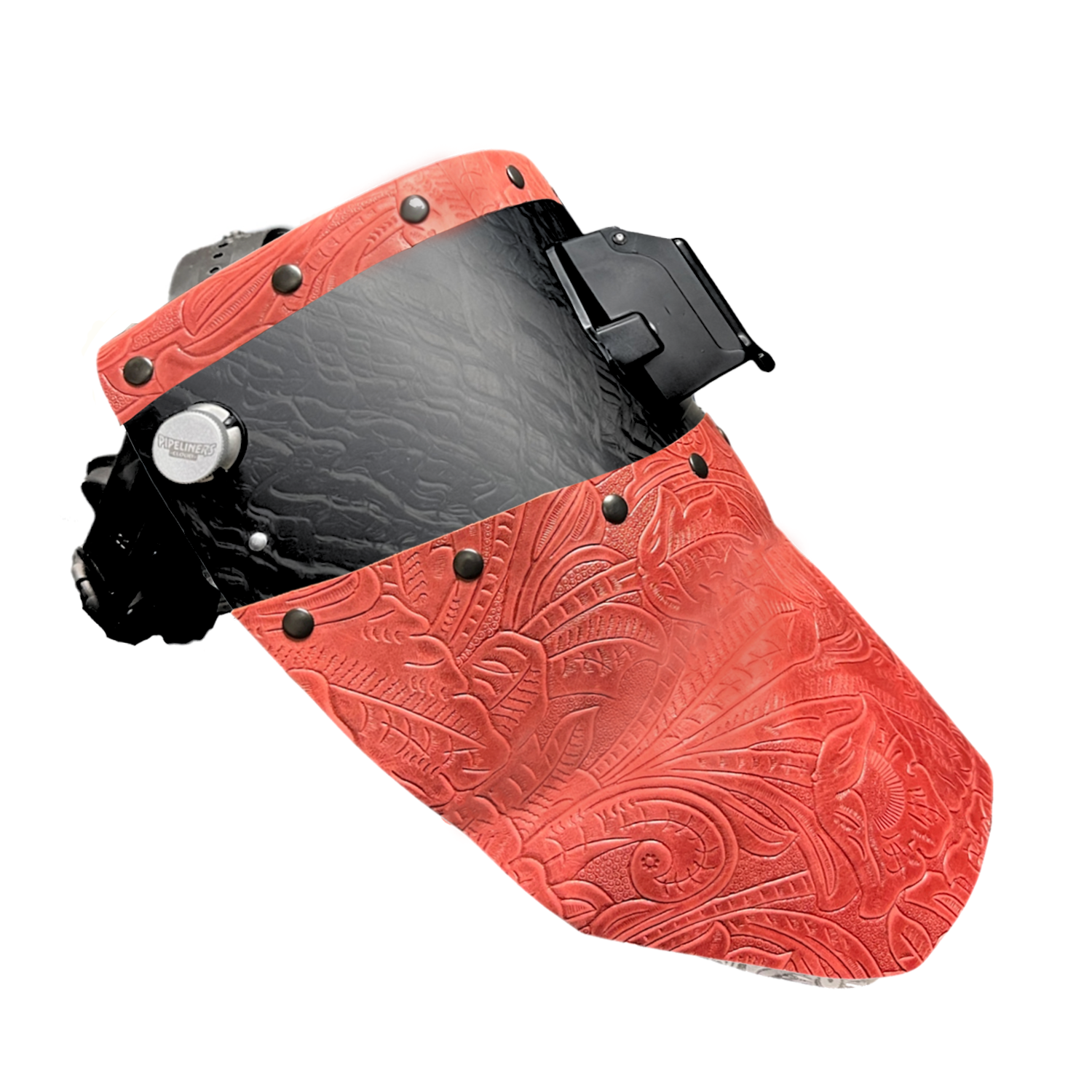 Corn Silk Carbon Fiber Chopped Top & Bottom Leather Welding Hood