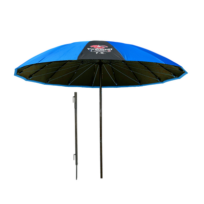 10' Blue FR Pipeliners Cloud Umbrella and Slamma Jamma Holder