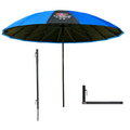 10' Blue FR Pipelinerscloud Umbrella, Slamma Jamma Holder and Tailgater Hitch