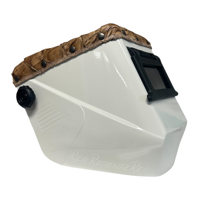 Swanga Banga Square Futura Pirarucu/Fish LEATHER Welding Hoods