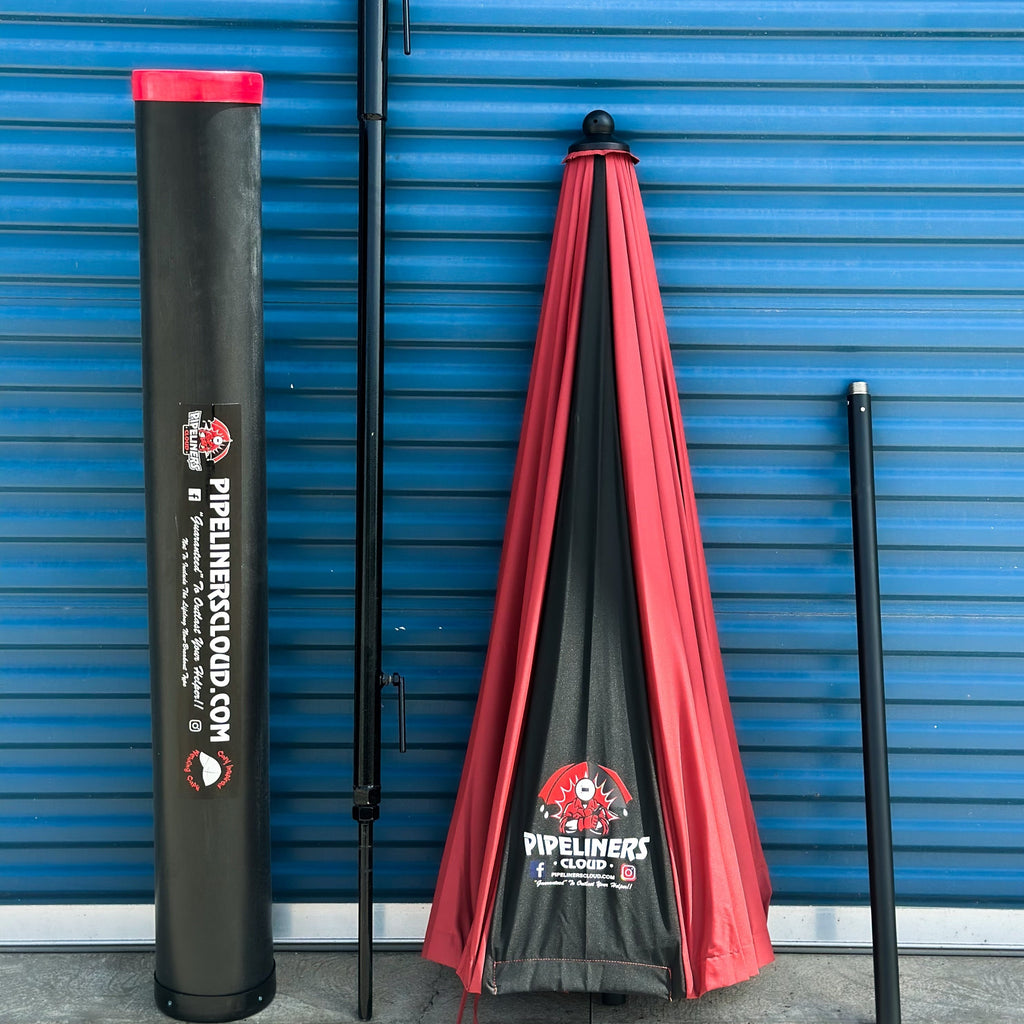 Red 8' Pipeliners Cloud Complete Shade System